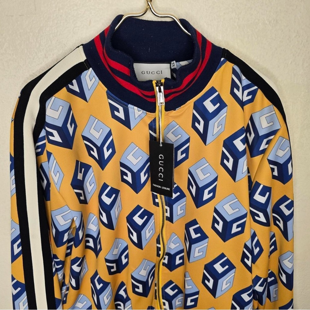 Gucci Multicolor Geometric Print Jacket - image 5